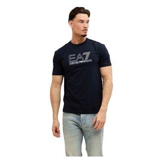 Emporio Armani T-Shirts, male, Blue, Size: 2XL T-Shirt