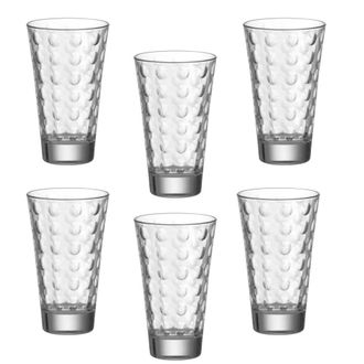 Leonardo Lote de 6 vasos de 300 ml de vidrio transparente