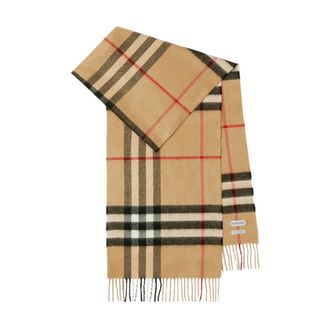 Burberry Winter Scarves, female, Beige, ONE SIZE, Heritage Check Cashmere Scarf
