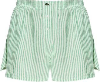 Lacoste Shorts a righe - Verde