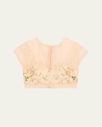 Camilla Adorned in Antiquity Lace Splice Top