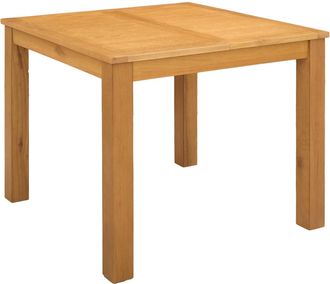 vidaXL Mesa De Comedor 90 X 90 X 75 Cm Madera De Roble S&oacute;lido Natural Vidaxl