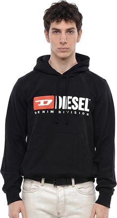 Diesel Black Regular Logo Hoodie