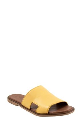 Bueno Hendrix Slide Sandal in Yellow at Nordstrom, Size 9.5Us