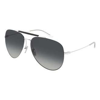 Gucci Aviator Zonnebril - Heren - Zonnebrillen - Grijs - 60 MM - Nylon - Accessoires