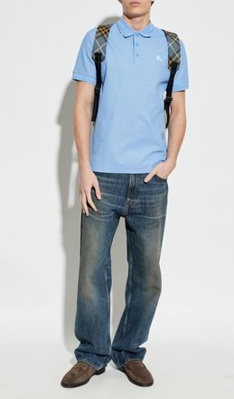 Burberry Polo Eddie, Mens, Blue