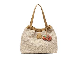 Marc Jacobs The Summer Woven Cristina Tote Handbags Natural, Twill