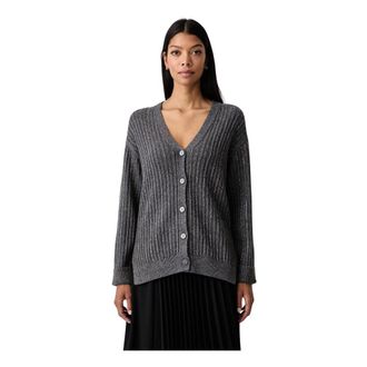 Twinset Cardigan con scollo a V - - Knitwear - Donna - Grigio - S