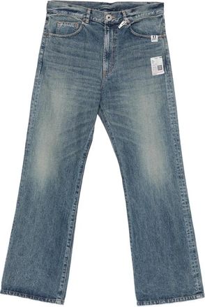 Miharayasuhiro Faded Patchwork Jeans