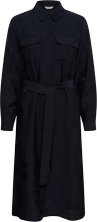 Part Two Clea Jurk - Dames - Shirt Kleedjes - Blauw - XL - Leer - Kleedjes