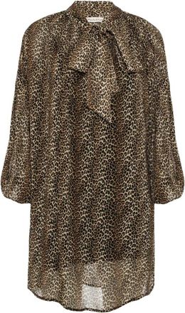 Manila Grace Abito corto semi-trasparente - - Dresses - Donna - Marrone - S