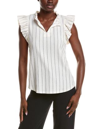Anne Klein Pinstripe Top