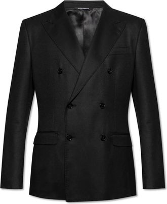 Dolce & Gabbana Wollen blazer - Heren - Business blazers - Zwart - L - Wol - Kostuums