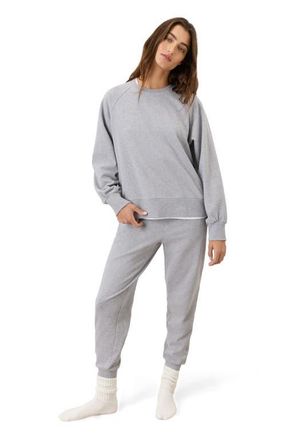 Pact CloudKnit Raglan Crew in Heather Grey at Nordstrom, Size Xx-Large