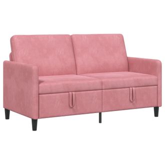 vidaXL Divano Con Storage Rosa 152 X 78 X 87 Cm Poliestere Vidaxl