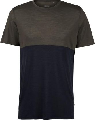 Stoic MerinoChill MMXX. G&ouml;teborg Colorblock Tee Merinoshirt f&uuml;r Herren | schwarz