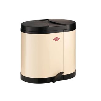 WESCO Cubo De Basura Moderno Almendra 30 Litros Con Pedal