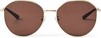 Jimmy Choo Eyewear Occhiali da sole tondi Kamryn - Oro