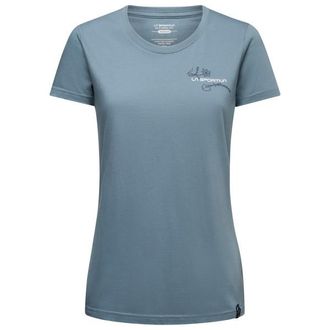 La Sportiva Climb Flower T-Shirt T-Shirt f&uuml;r Damen | grau