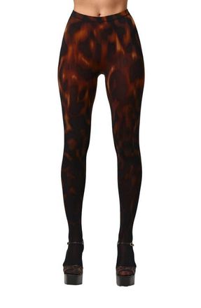 Naked Wardrobe Bare Body Print Leggings in Tortoise at Nordstrom, Size X-Small