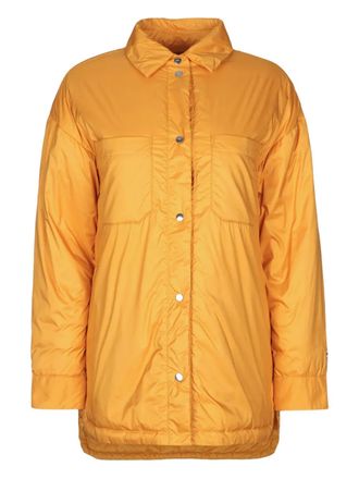 Add polo-collar puffer jacket - Orange