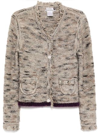 Chanel 1999 kraagloos jack - Grijs