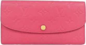Louis Vuitton Hot Pink Leather Long Wallet (Bi-Fold) (Pre-Owned)