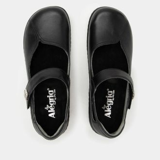 Alegria Womens Onika Leather Mary Jane Shoes In Black