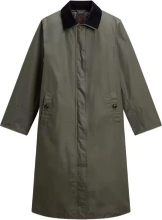 Woolrich Cappotto cerato - - Jackets - Donna - Verde - S