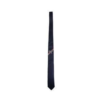 Thom Browne Ties, male, Blue, Size: ONE SIZE Silk Jacquard Tennis RWB Tie