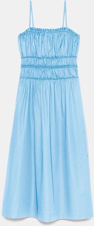 Kate Spade New York Smocked Strapless Midi Dress