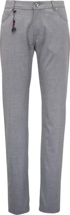 Marco Pescarolo slim-fit trousers - Grigio