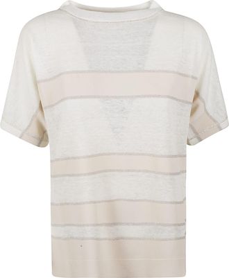 D.exterior D. Exterior Stripe Detail T-shirt