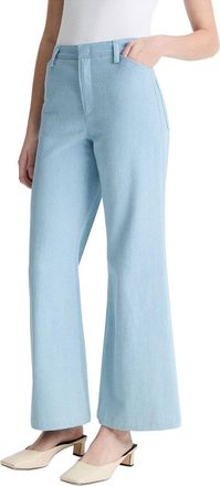 Vince Mid Rise Cropped Flare Twill Pant