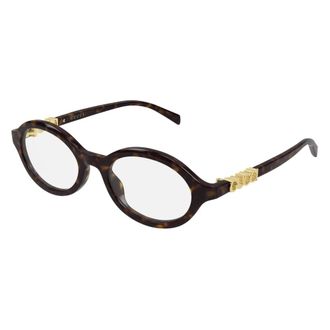 Gucci Round Optical Frame - unisex - Brillen - Bruin - 51 MM - Accessoires