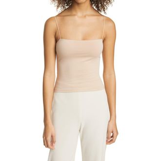 Vince Stretch Cotton Camisole in Chamois at Nordstrom Rack, Size Large
