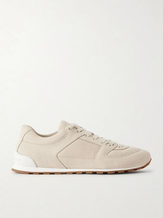 Brunello Cucinelli Sneakers In Camoscio - Avorio