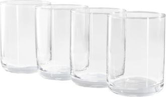 Gibson Home Emory 4 Piece 15 Ounce Double Old Fashioned Clear Glass Set at Nordstrom
