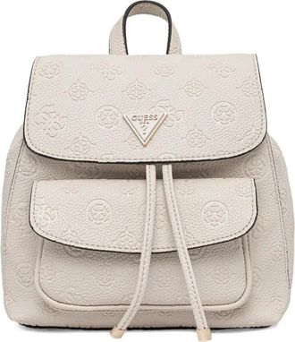 Guess Co mini Cresidia 4G chain-detail backpack - Neutrals