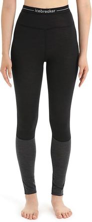 Icebreaker 125 ZoneKnittm Leggings Womens Outerwear Black/Jet Heather : XL, Lyocell/Mesh/Wool