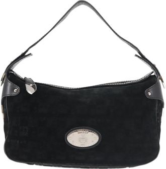 Bally Vintage Shoulder Bag Suede Suede Shoulder Bag Bag (Pre-Owned)