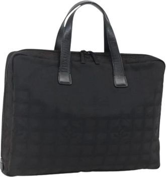 Chanel Pre-owned Tote Bags, female, Black, Size: ONE SIZE Pre-owned Vintage Nylon Tote