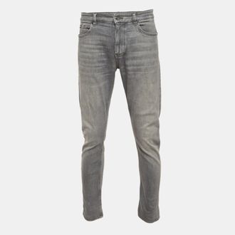 HUGO BOSS Boss By Hugo Boss Grey Denim Delaware Slim Fit Jeans L/waist