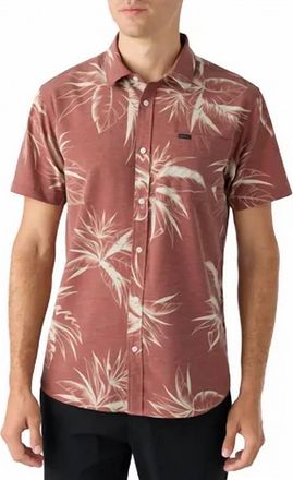 O'Neill Mens Traveler Upf Traverse Short Sleeve Standard Shirt In Ginger Bread