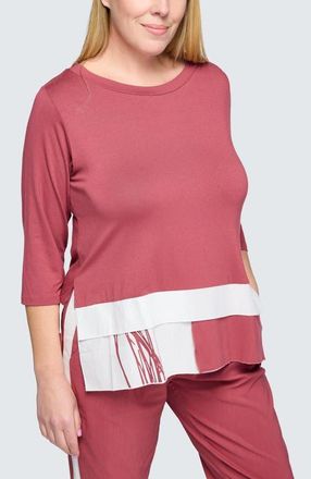 Luukaa D'Celli Isla Viscose Jersey Tunic in Dry Rose at Nordstrom, Size 6