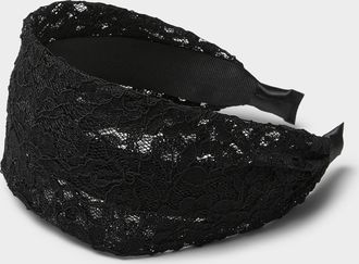Simons Womens Floral lace wide headband