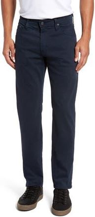 AG - Adriano Goldschmied Tellis Sueded Stretch Sateen Slim Leg Pants in Night Sea at Nordstrom Rack, Size 32 X 36