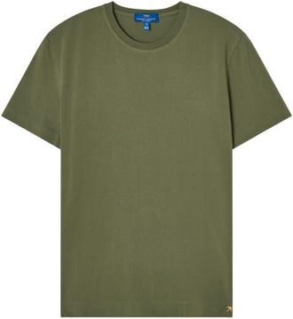 Robert Talbott Dean Stretch Jersey Tee in Olive at Nordstrom, Size X-Large