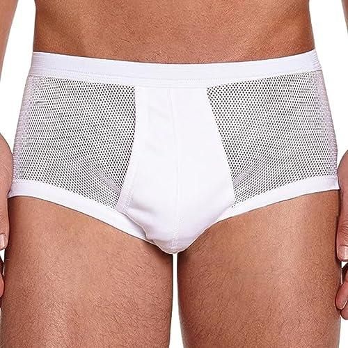 Slip Taille Haute Ouvert Coton Mercerisé Eminence - Marine - Eminen