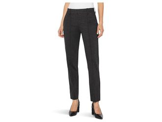 Liverpool L.A. Petite Gemma Mid-rise Cigarette Trouser 26 Inseam Womens Clothing Heathered Charcoal : 14P 26, Elastane/Nylon/Viscose